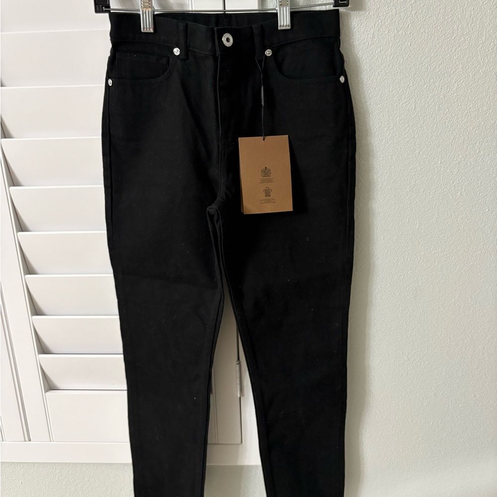 Brand new kids Burberry Black Jeans sz 12 fits adults xs and small